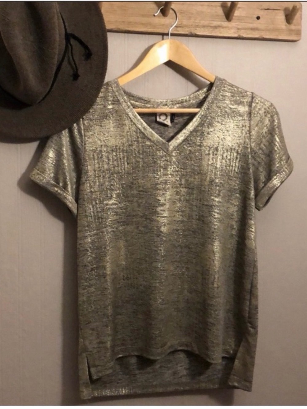 Akemi & Kin Silver Burntout Top